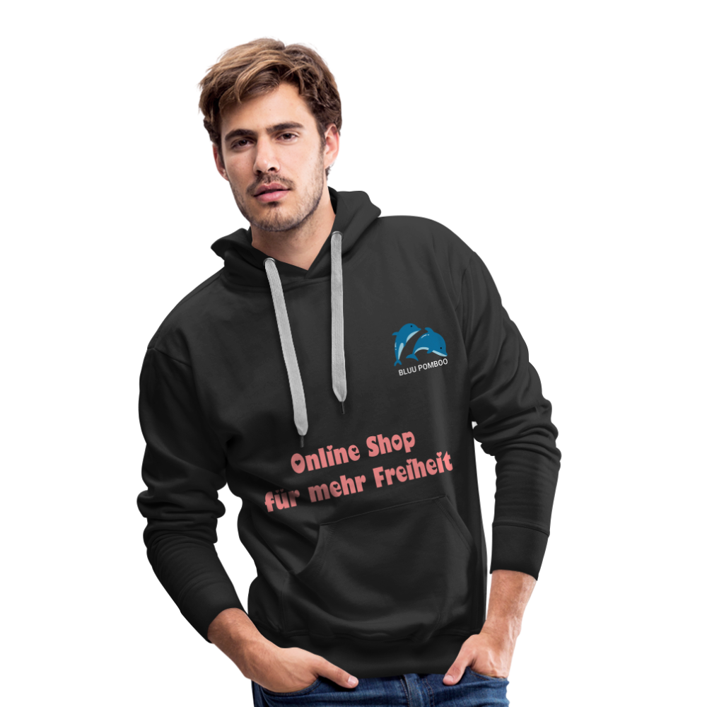 BLUU POMBOO Männer Premium Hoodie - Schwarz