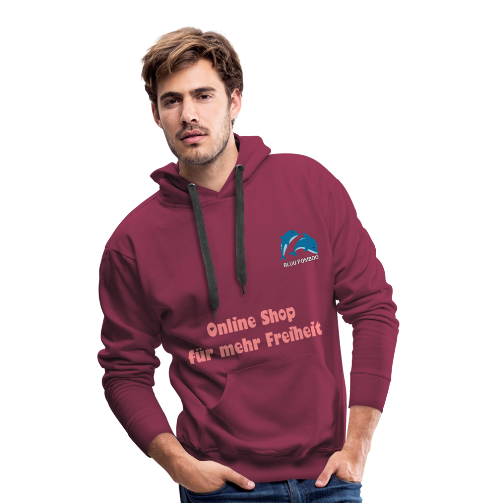 BLUU POMBOO Männer Premium Hoodie - Bordeaux