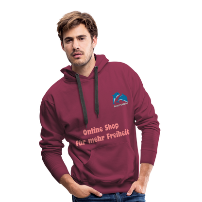 BLUU POMBOO Männer Premium Hoodie - Bordeaux