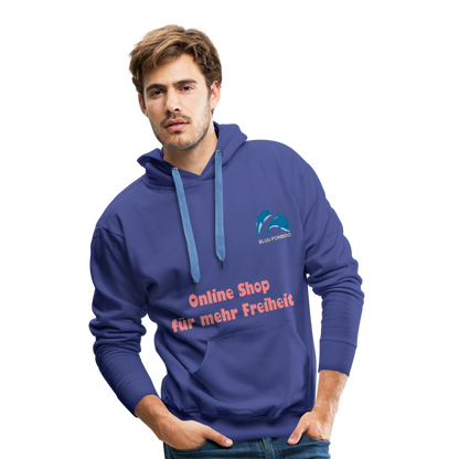 BLUU POMBOO Männer Premium Hoodie - Königsblau