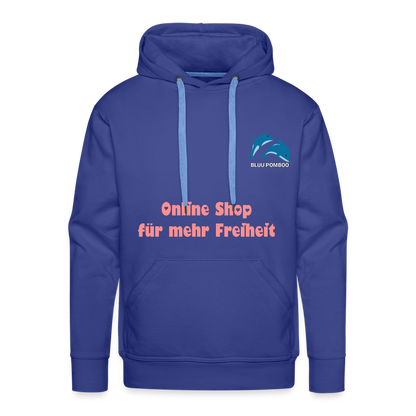 BLUU POMBOO Männer Premium Hoodie - Königsblau