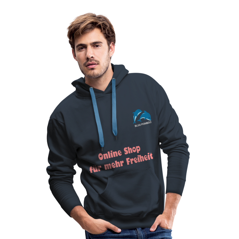 BLUU POMBOO Männer Premium Hoodie - Navy