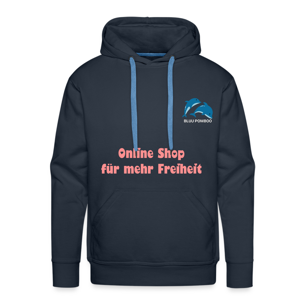 BLUU POMBOO Männer Premium Hoodie - Navy