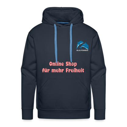 BLUU POMBOO Männer Premium Hoodie - Navy