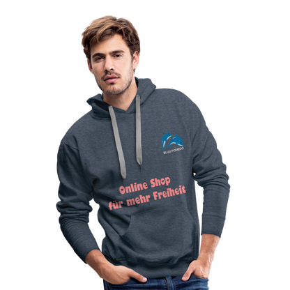 BLUU POMBOO Männer Premium Hoodie - Jeansblau