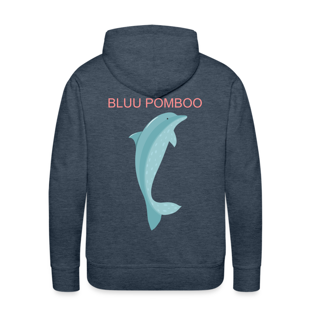 BLUU POMBOO Männer Premium Hoodie - Jeansblau