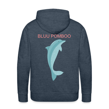 BLUU POMBOO Männer Premium Hoodie - Jeansblau