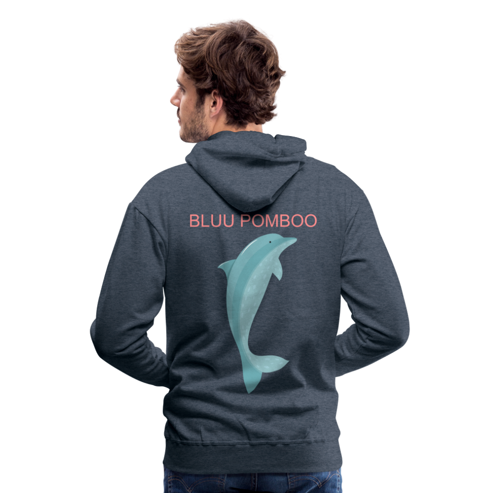 BLUU POMBOO Männer Premium Hoodie - Jeansblau