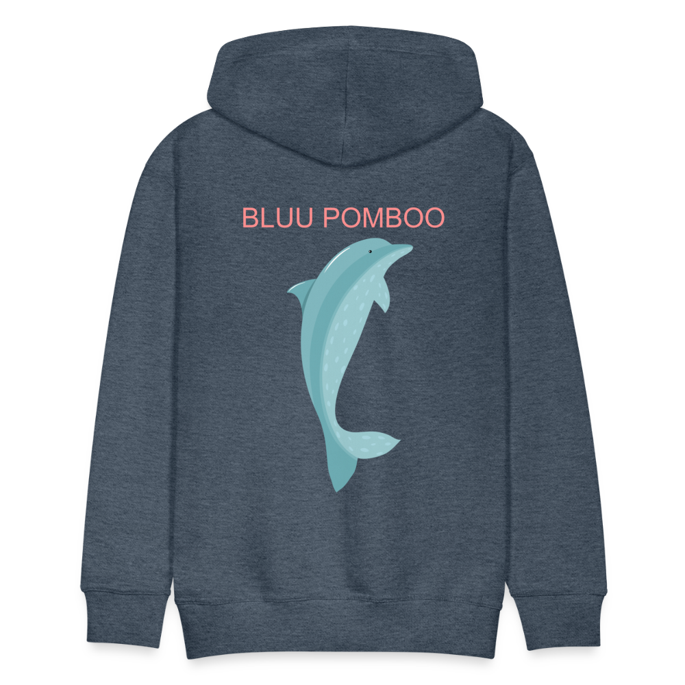 BLUU POMBOO Männer Premium Hoodie - Jeansblau