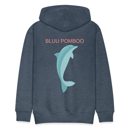 BLUU POMBOO Männer Premium Hoodie - Jeansblau