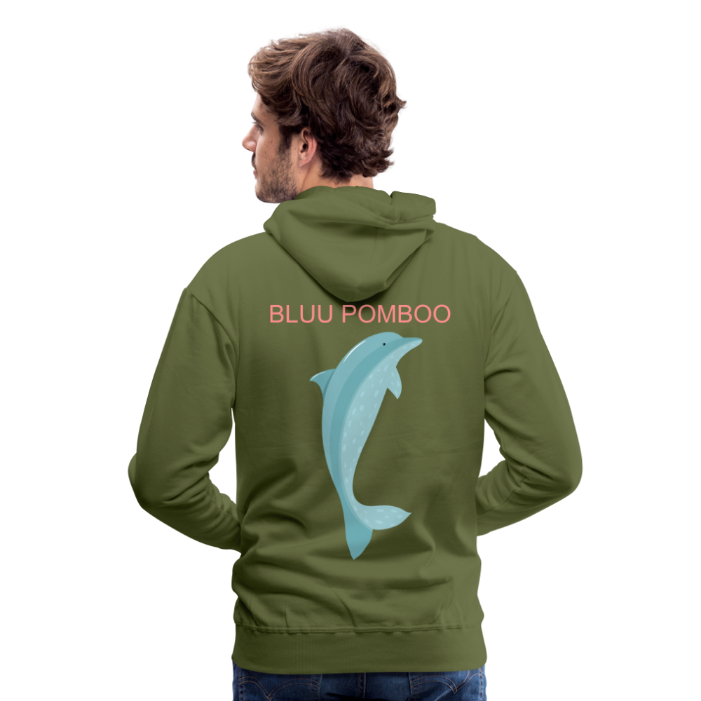 BLUU POMBOO Männer Premium Hoodie - Olivgrün