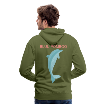 BLUU POMBOO Männer Premium Hoodie - Olivgrün