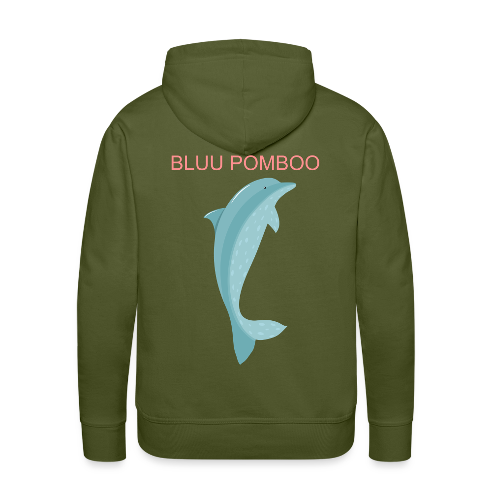 BLUU POMBOO Männer Premium Hoodie - Olivgrün