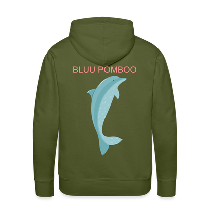 BLUU POMBOO Männer Premium Hoodie - Olivgrün