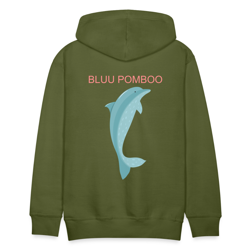 BLUU POMBOO Männer Premium Hoodie - Olivgrün