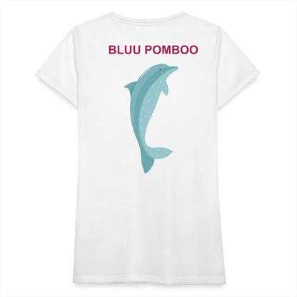 BLUU POMBOO Frauen Premium T-Shirt - weiß