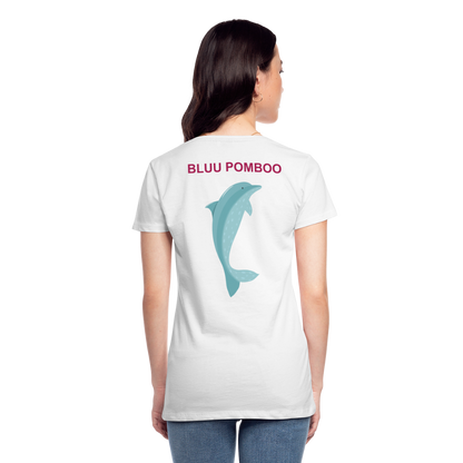 BLUU POMBOO Frauen Premium T-Shirt - weiß