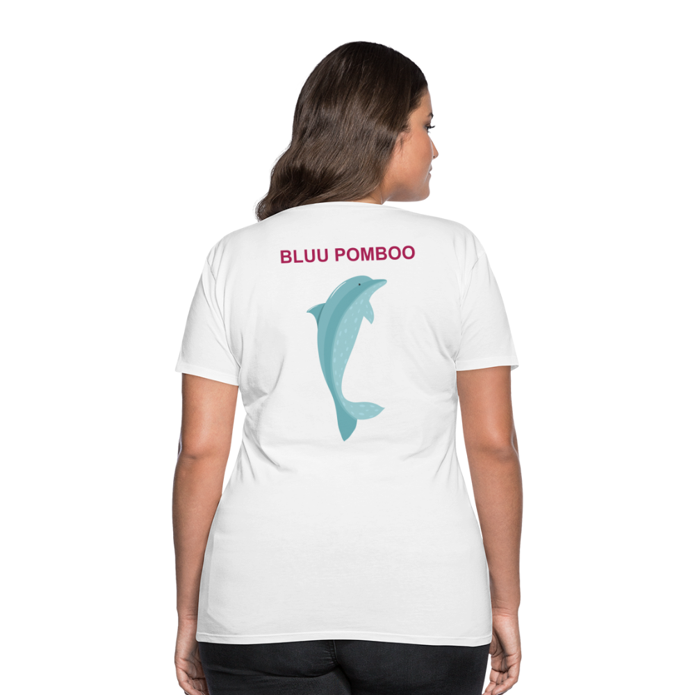 BLUU POMBOO Frauen Premium T-Shirt - weiß