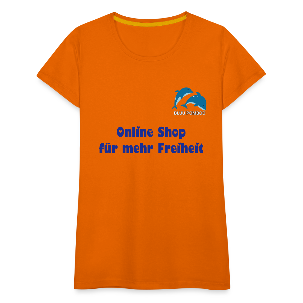 BLUU POMBOO Frauen Premium T-Shirt - Orange