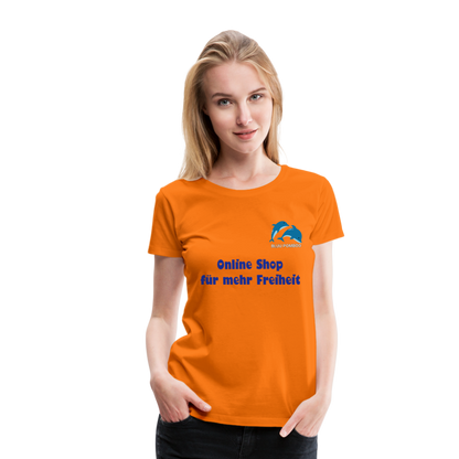 BLUU POMBOO Frauen Premium T-Shirt - Orange