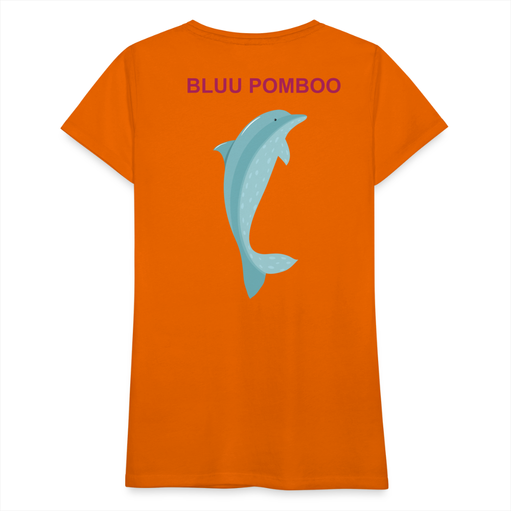 BLUU POMBOO Frauen Premium T-Shirt - Orange