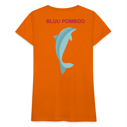 BLUU POMBOO Frauen Premium T-Shirt - Orange