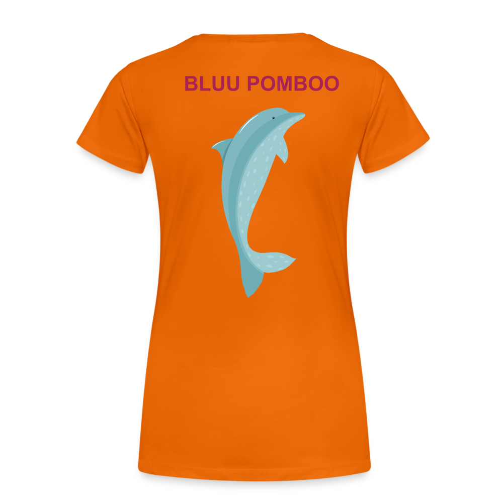 BLUU POMBOO Frauen Premium T-Shirt - Orange