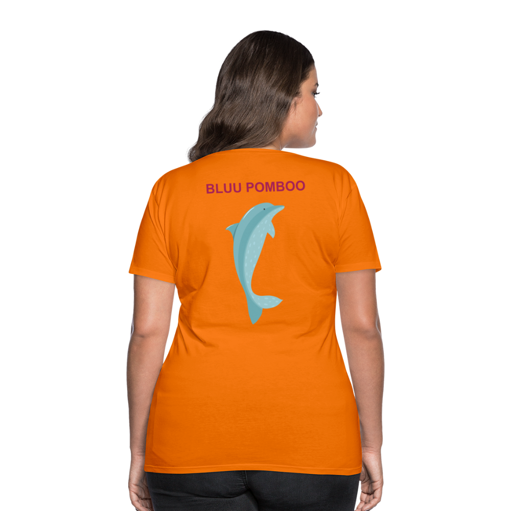 BLUU POMBOO Frauen Premium T-Shirt - Orange