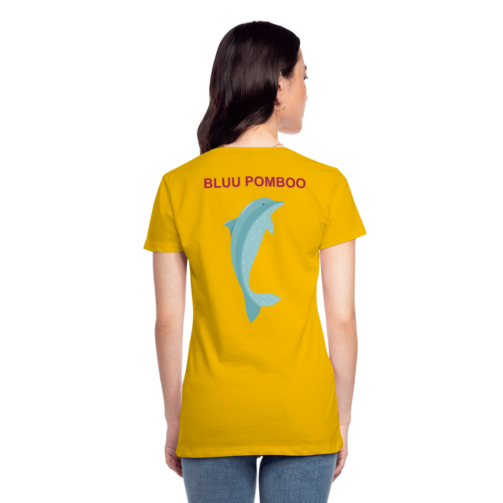 BLUU POMBOO Frauen Premium T-Shirt - Sonnengelb