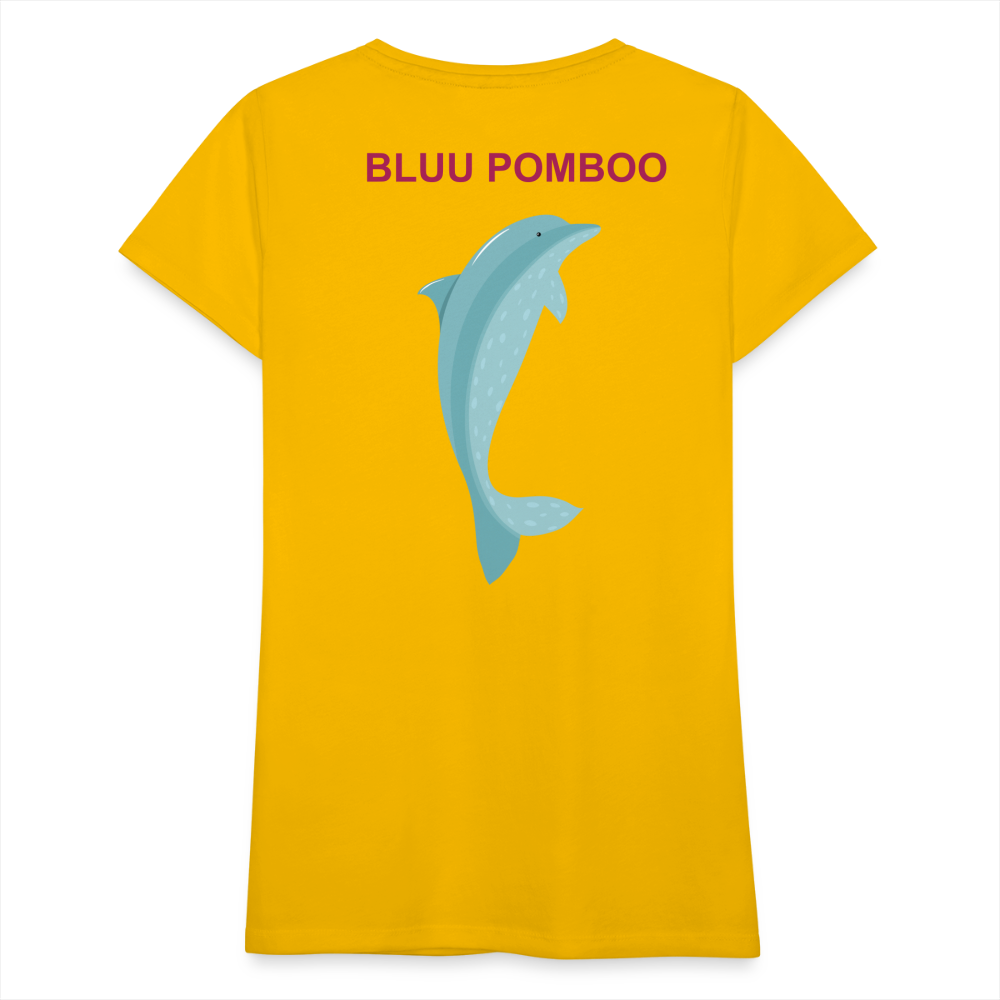 BLUU POMBOO Frauen Premium T-Shirt - Sonnengelb