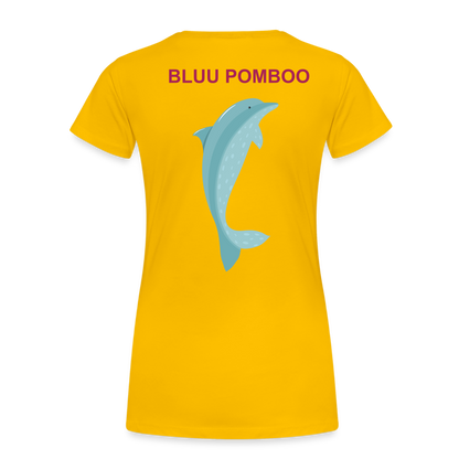 BLUU POMBOO Frauen Premium T-Shirt - Sonnengelb