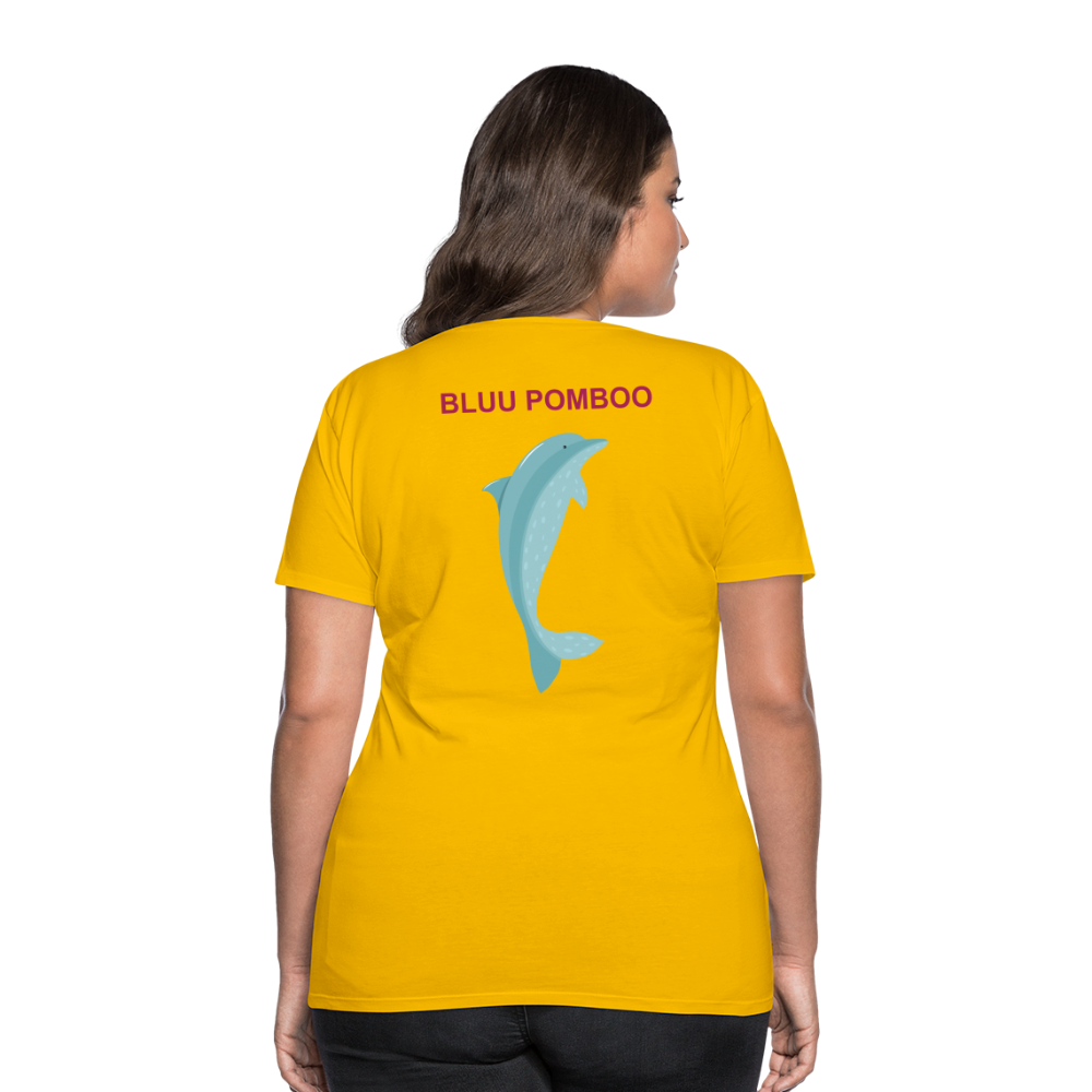 BLUU POMBOO Frauen Premium T-Shirt - Sonnengelb