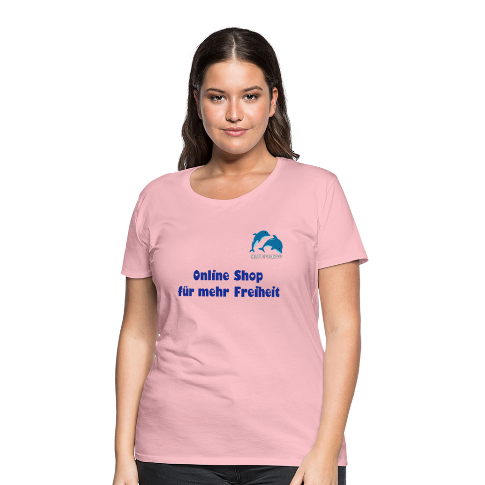 BLUU POMBOO Frauen Premium T-Shirt - Hellrosa