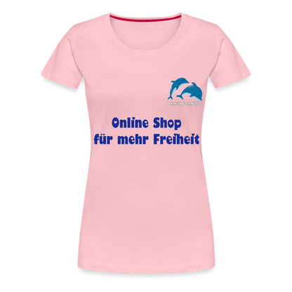 BLUU POMBOO Frauen Premium T-Shirt - Hellrosa