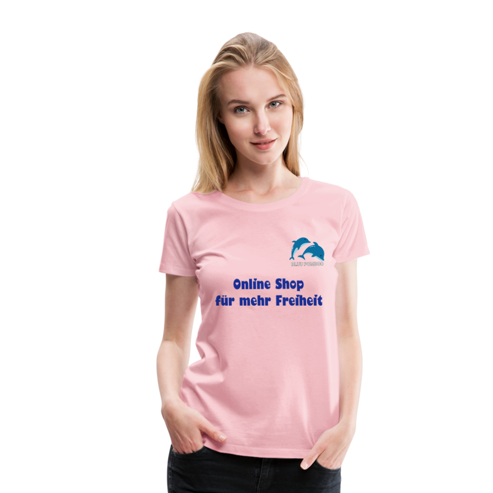 BLUU POMBOO Frauen Premium T-Shirt - Hellrosa