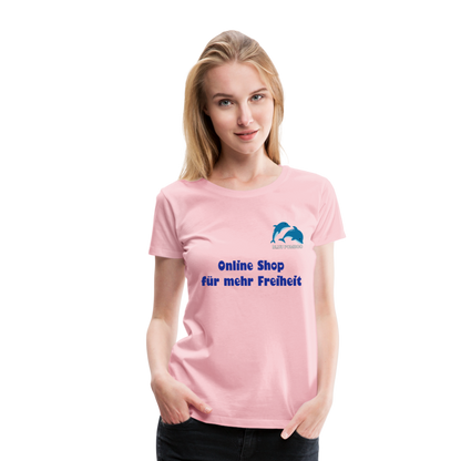 BLUU POMBOO Frauen Premium T-Shirt - Hellrosa