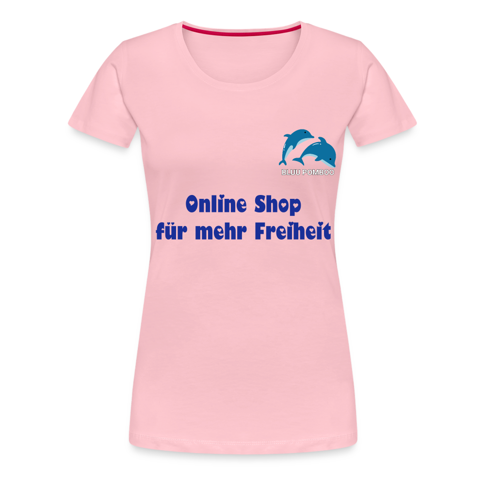 BLUU POMBOO Frauen Premium T-Shirt - Hellrosa