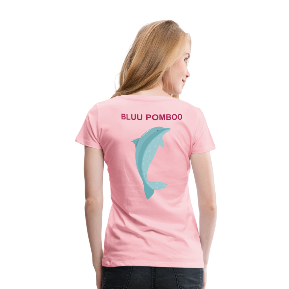 BLUU POMBOO Frauen Premium T-Shirt - Hellrosa