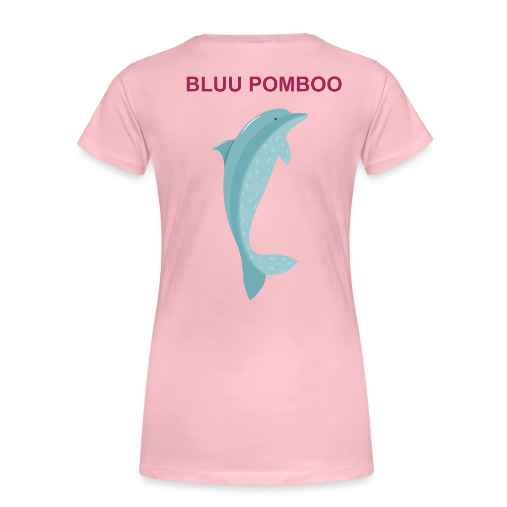 BLUU POMBOO Frauen Premium T-Shirt - Hellrosa