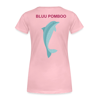 BLUU POMBOO Frauen Premium T-Shirt - Hellrosa