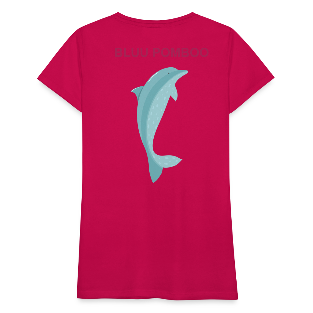 BLUU POMBOO Frauen Premium T-Shirt - dunkles Pink