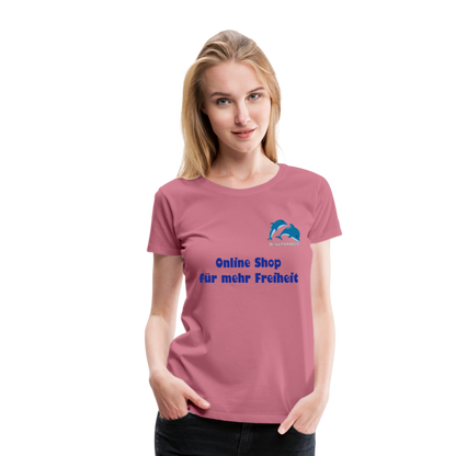 BLUU POMBOO Frauen Premium T-Shirt - Malve