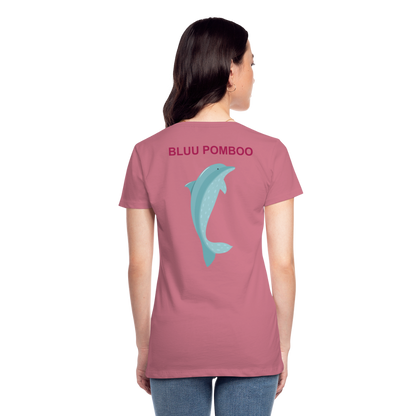 BLUU POMBOO Frauen Premium T-Shirt - Malve