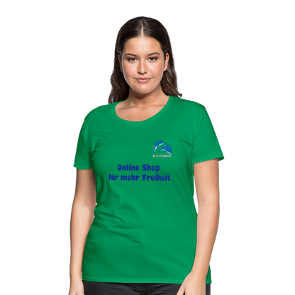 BLUU POMBOO Frauen Premium T-Shirt - Kelly Green