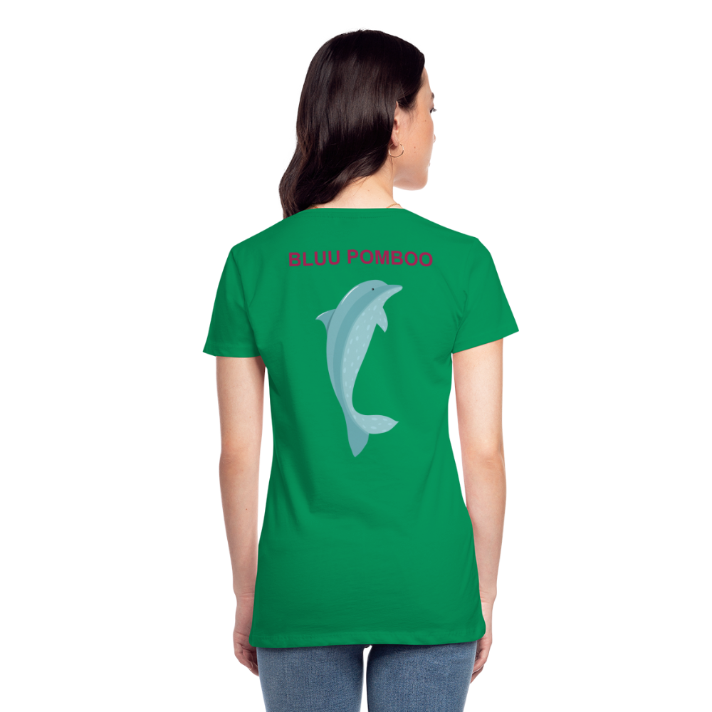 BLUU POMBOO Frauen Premium T-Shirt - Kelly Green