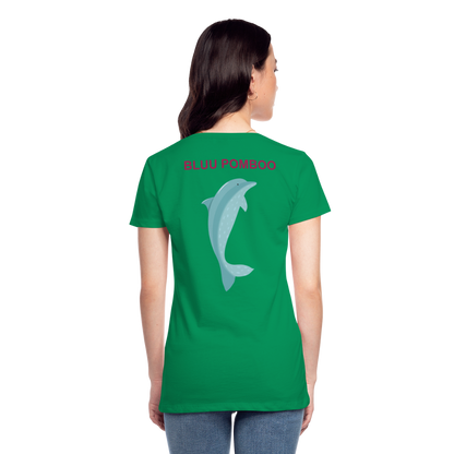 BLUU POMBOO Frauen Premium T-Shirt - Kelly Green