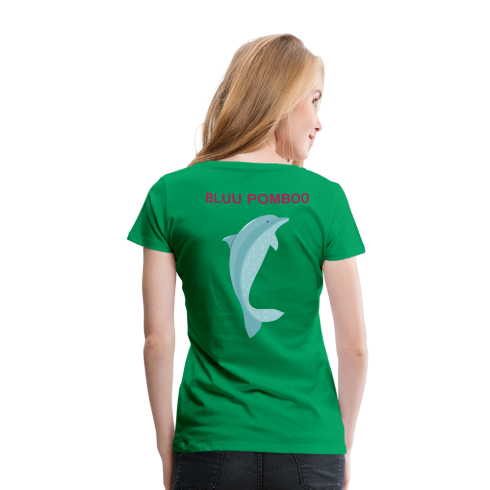 BLUU POMBOO Frauen Premium T-Shirt - Kelly Green