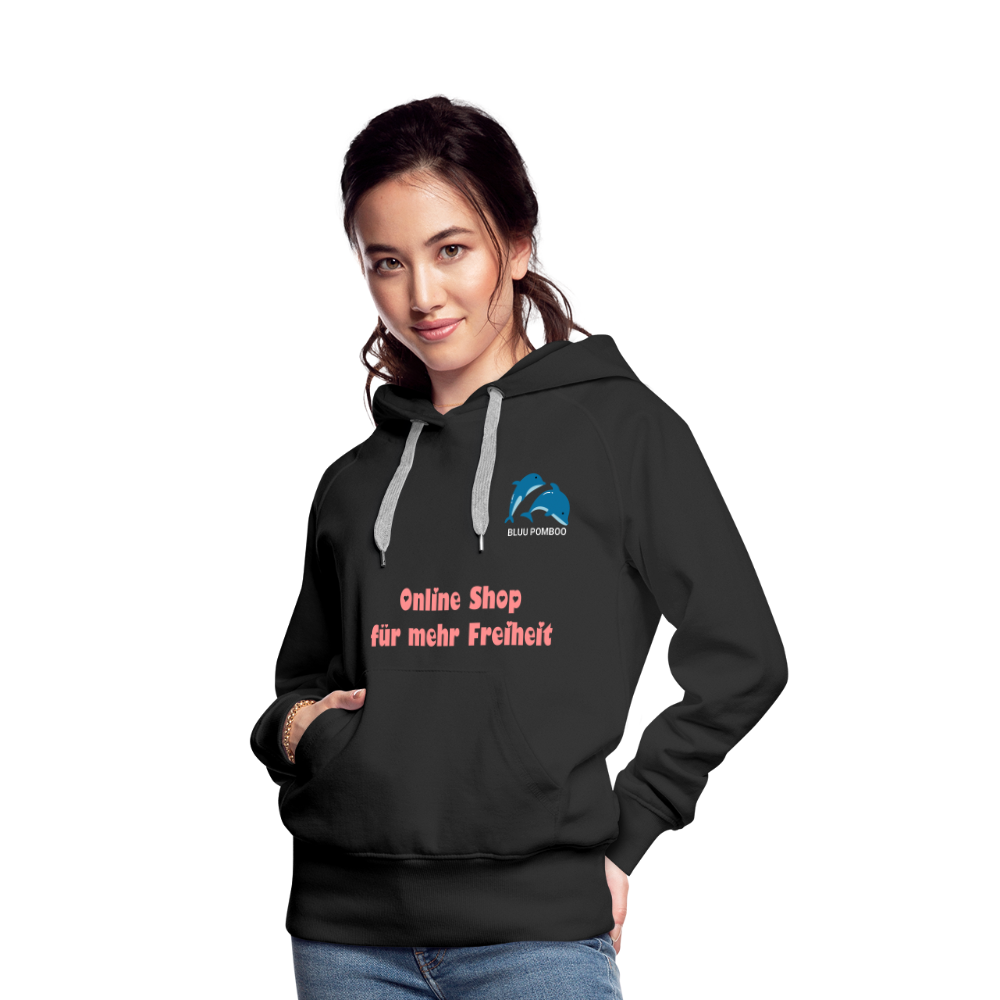 BLUU POMBOO Frauen Premium Hoodie - Schwarz