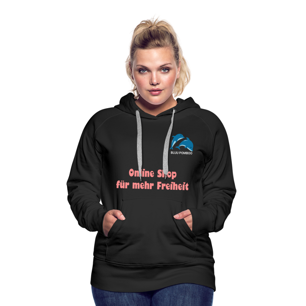 BLUU POMBOO Frauen Premium Hoodie - Schwarz