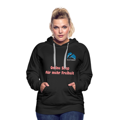 BLUU POMBOO Frauen Premium Hoodie - Schwarz